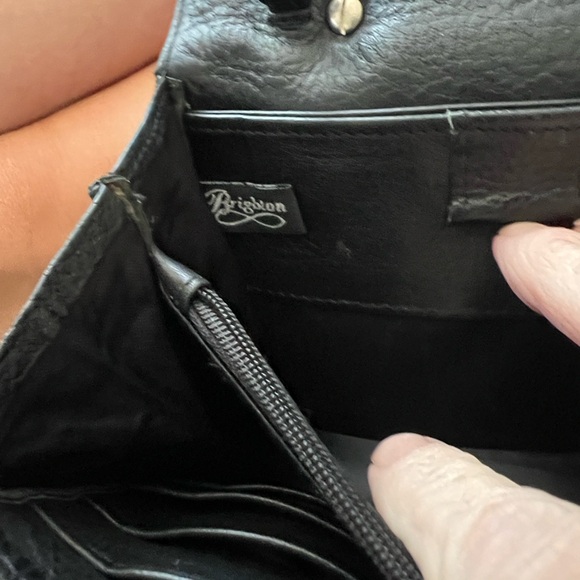 Brighton Black leather textured hand bag - Picture 12 of 17